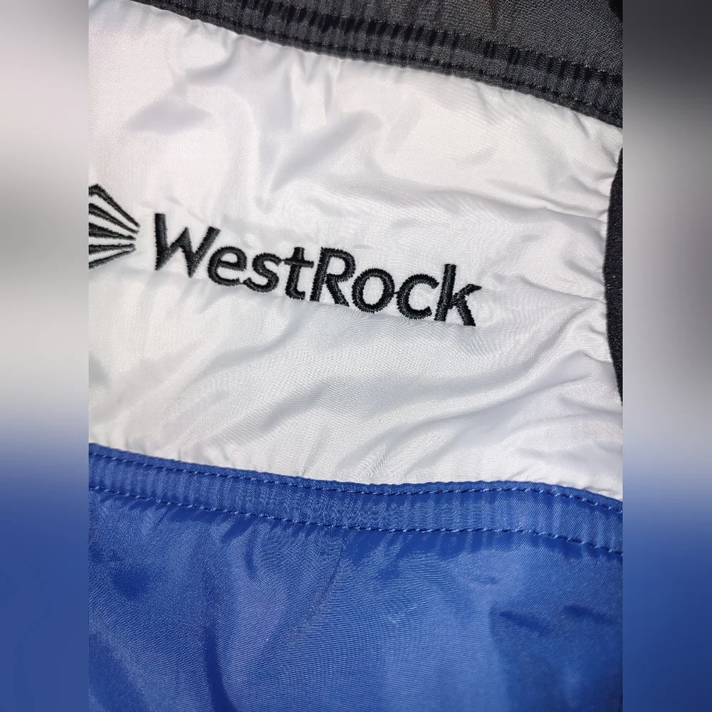 Cutter & Buck, C-BU< , WestRock Sleeveless Vest Jacket, size S/P, Blue & Back - Picture 7 of 13